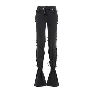 Alexander Mcqueen Tied Jeans Women